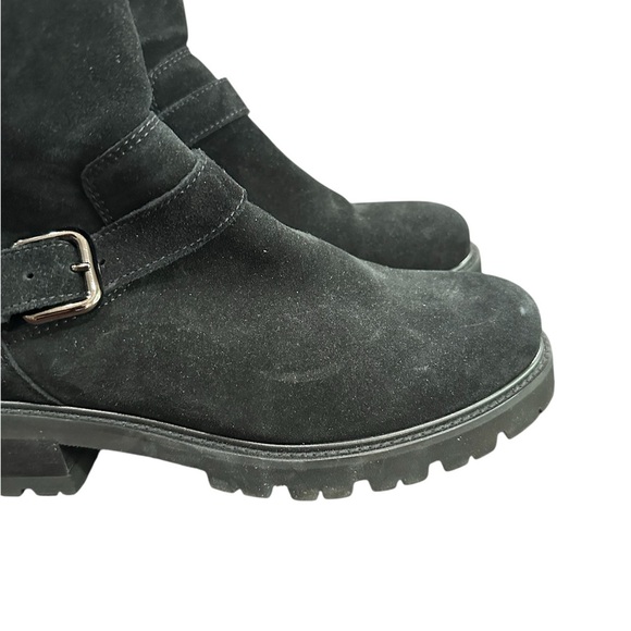La Canadienne Kian Waterproof Buckle Bootie in Black Suede Women's 9 - Picture 5 of 10